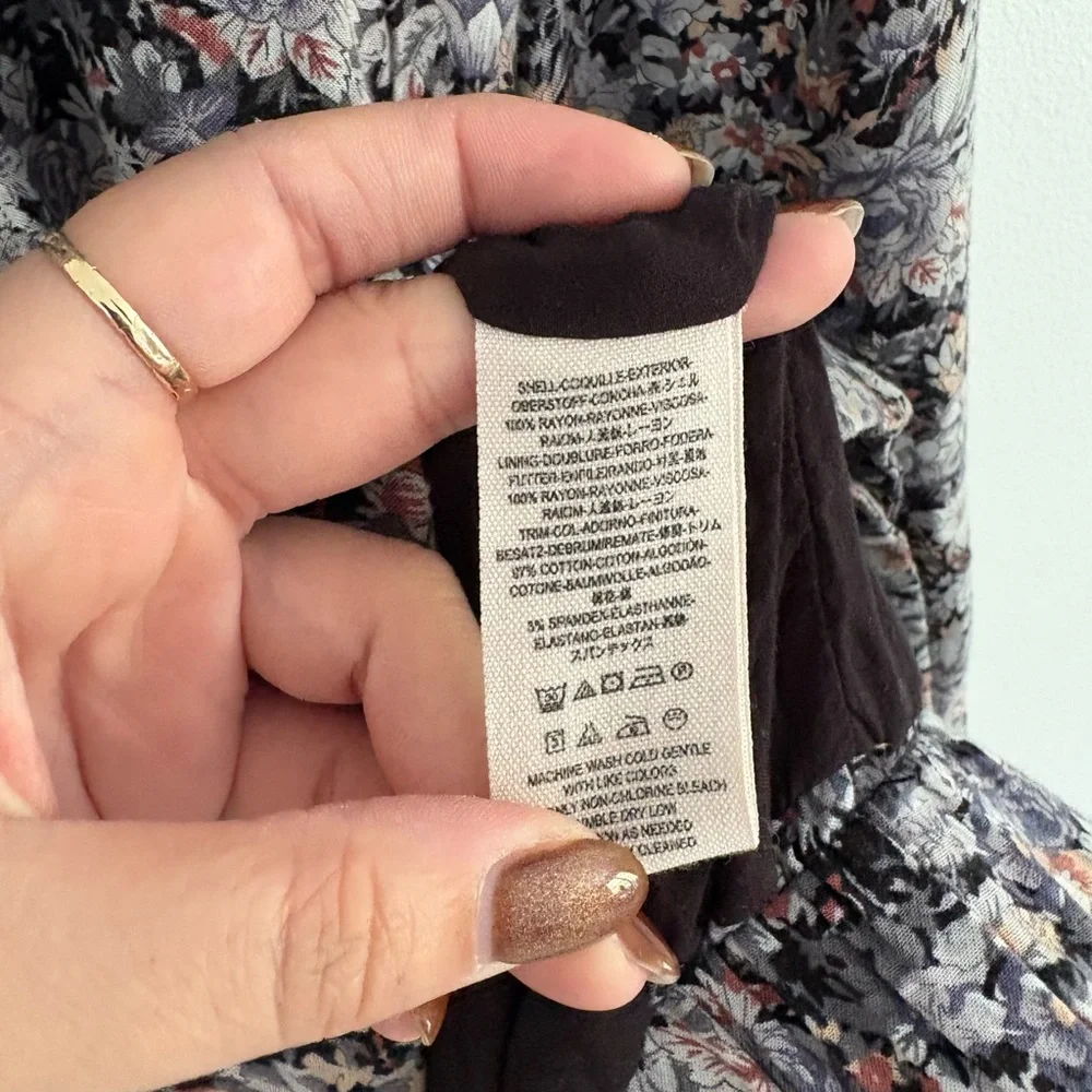 Free People Floral Oversized Bomber Jacket Size Medium